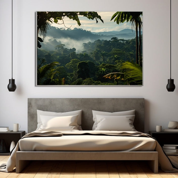 Tableau Paysage Tropical, art mural décoration nature