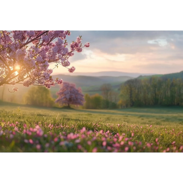 Tableau Paysage Printemps, art mural décoration nature