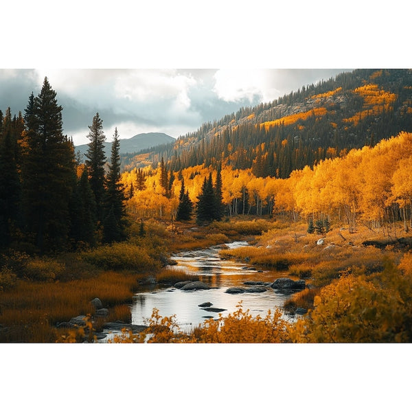 Tableau Paysage Automne, art mural décoration nature
