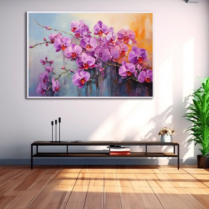 Tableau Peint Orchidée