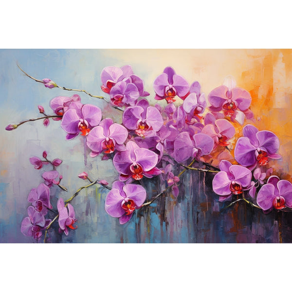 Tableau Peint d'Orchidée