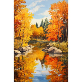 Tableau Peintre Automne, art mural décoration nature