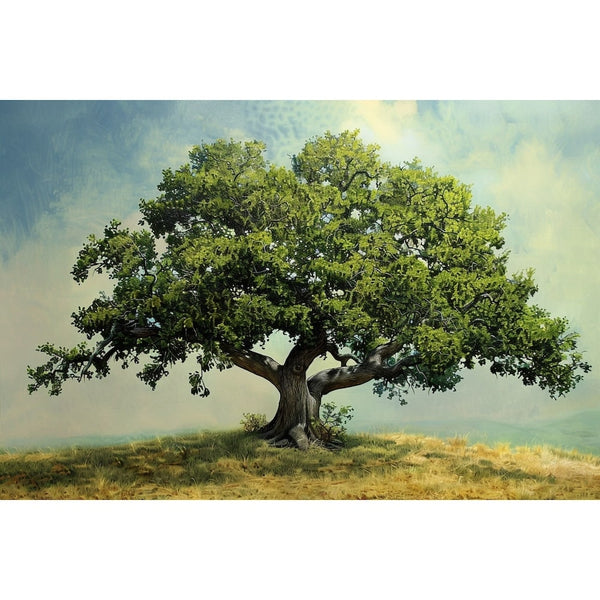 Tableau Peinture À l'Huile Arbre, art mural décoration nature