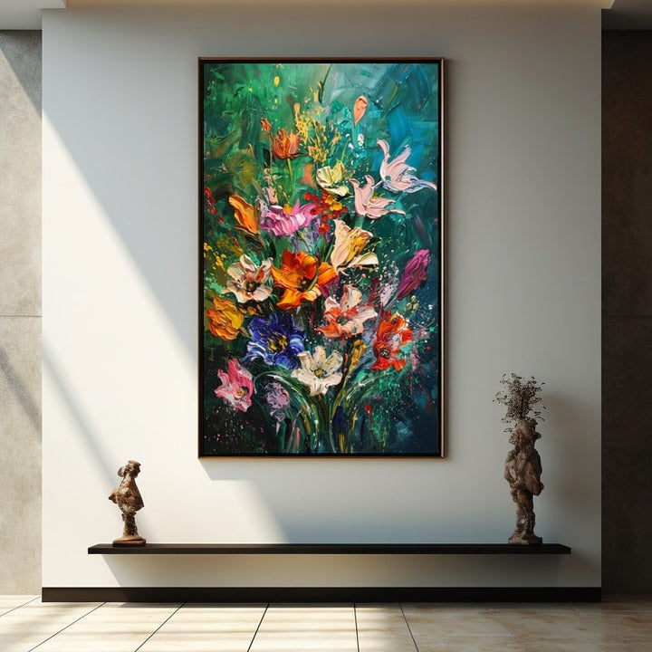 Tableau Peinture Acrylique Fleurs