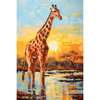 Thumbnail for Tableau de Girafe en Peinture Acrylique