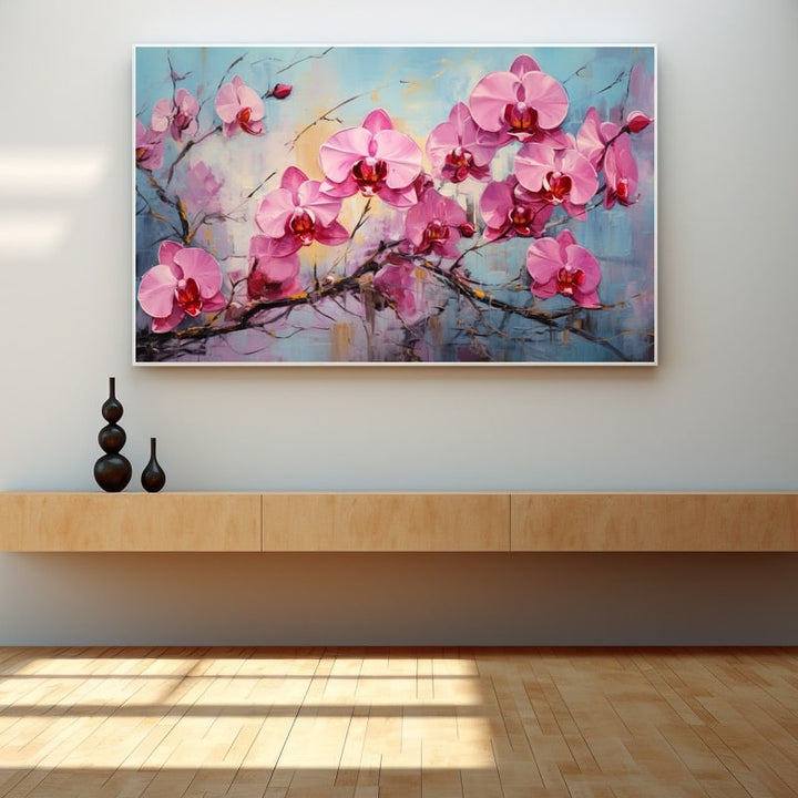 Tableau Peinture Acrylique Orchidée
