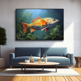 Tableau Peinture Acrylique Poisson