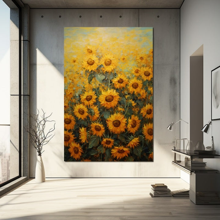 Tableau Peinture Acrylique Tournesol