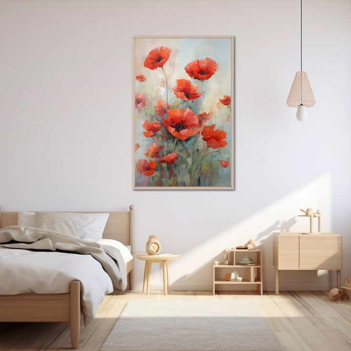 Tableau Peinture Avec Coquelicots