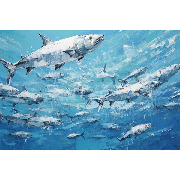 Tableau Banc Argenté en Mouvement, art mural décoration nature