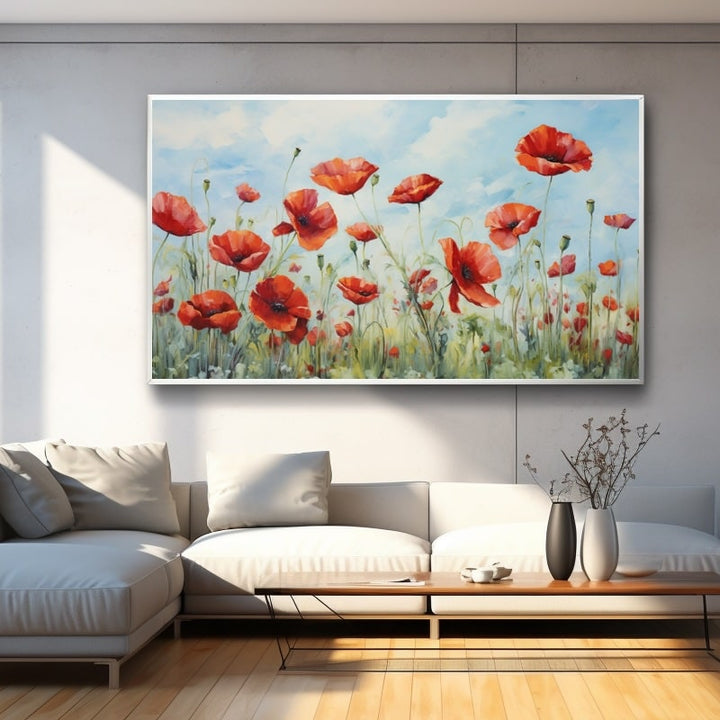 Tableau Peinture Coquelicot