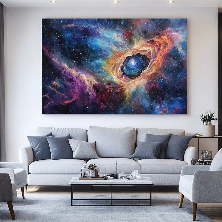 Tableau Peinture Espace, art mural décoration nature