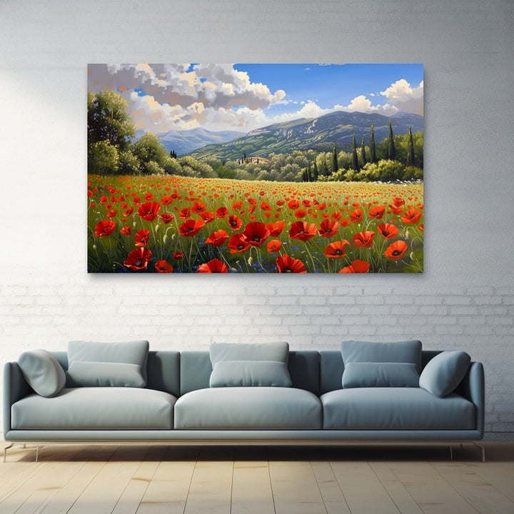Tableau Peinture Fleur Coquelicot