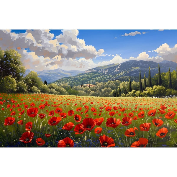 Tableau Peinture Fleur de Coquelicot