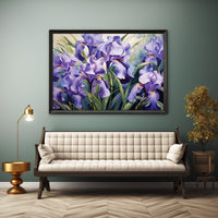Thumbnail for Tableau Peinture Fleurs Iris