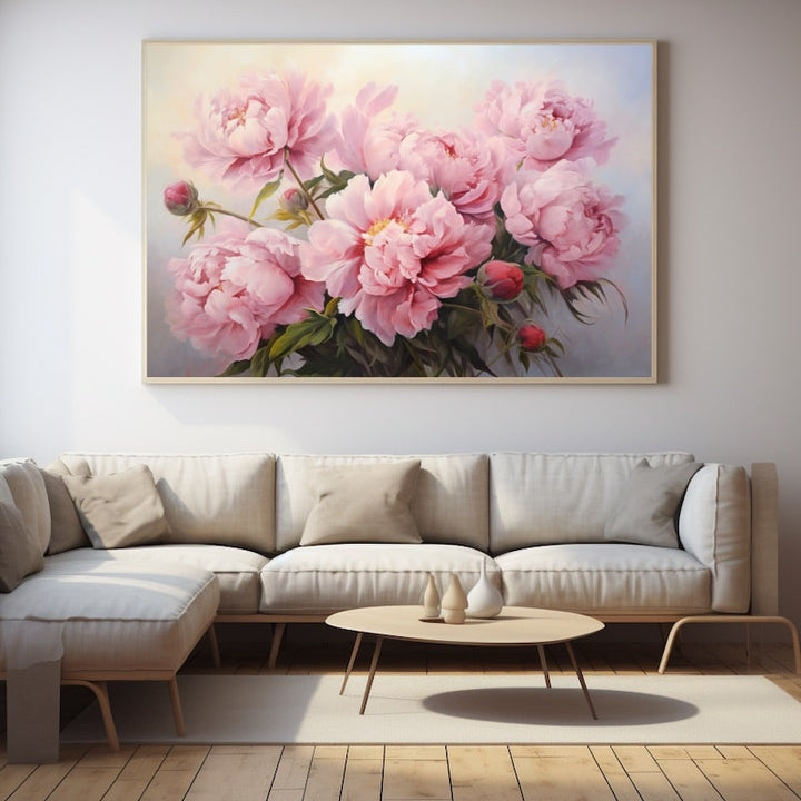 Tableau Peinture Florale Pivoines