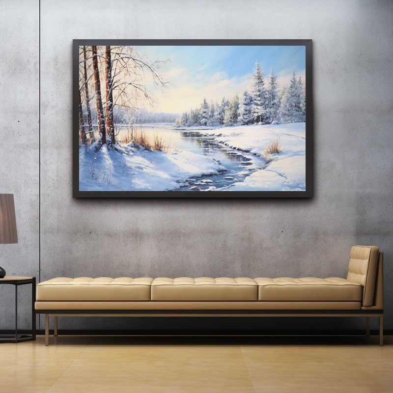 Tableau Peinture Hiver