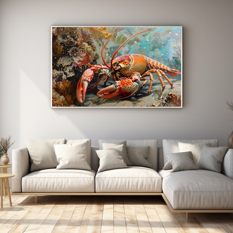 Tableau Peinture Homard