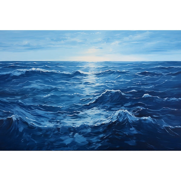 Tableau Peinture À l'Huile Mer, art mural décoration nature