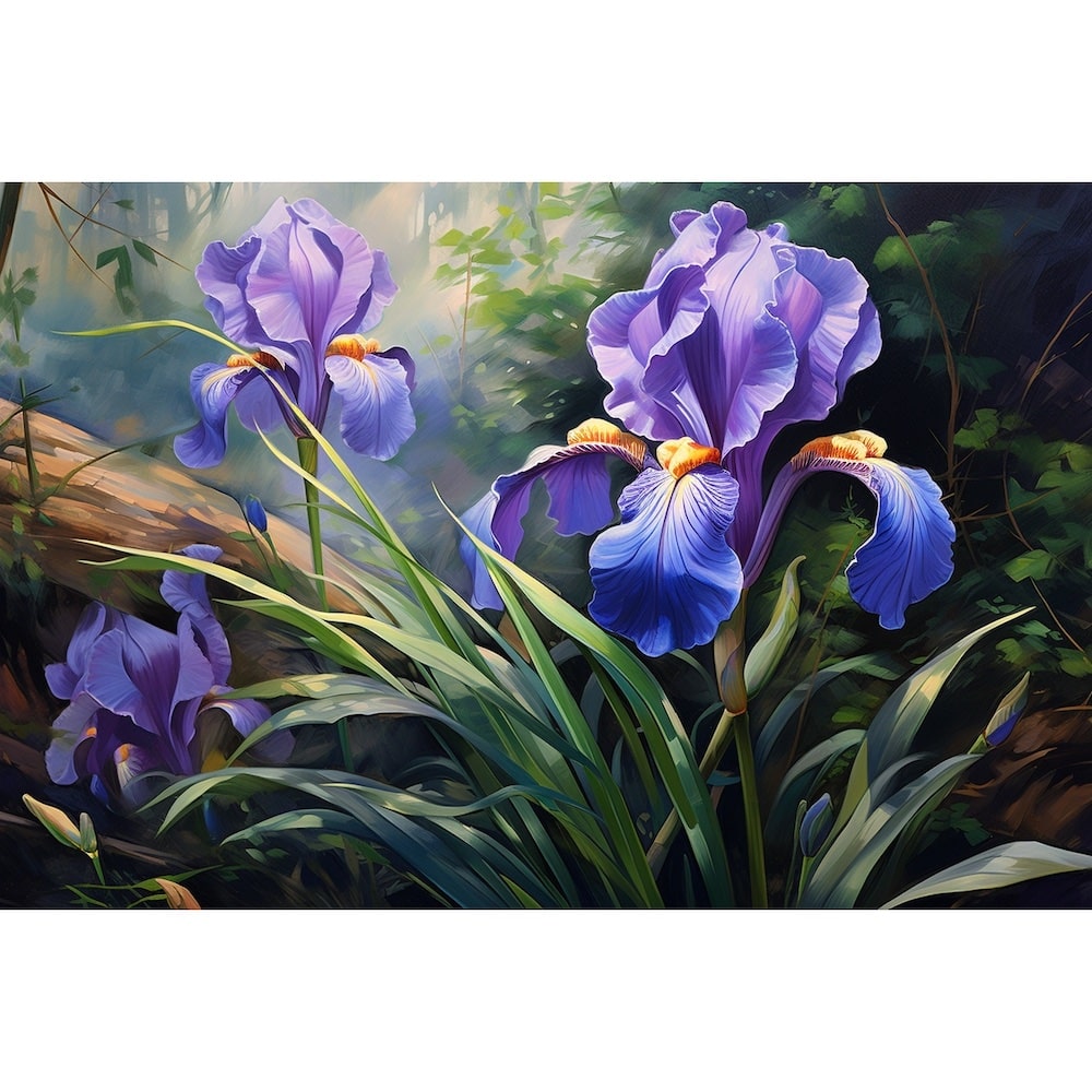 Tableau Peinture Iris