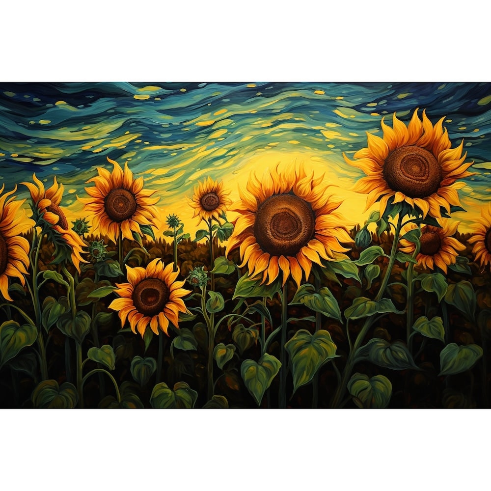 Tableau les Tournesols Peinture, art mural décoration nature