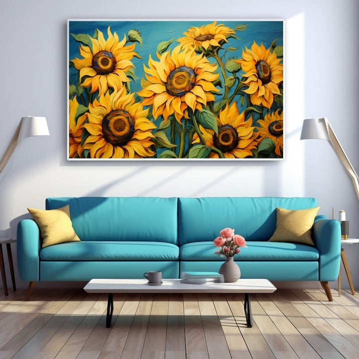 Tableau Peinture Les Tournesols