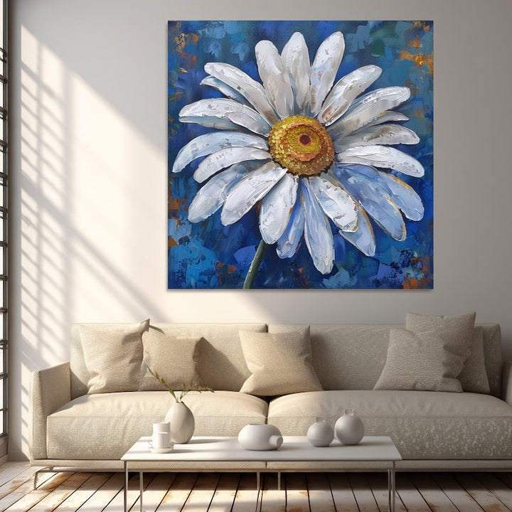Tableau Peinture Marguerite