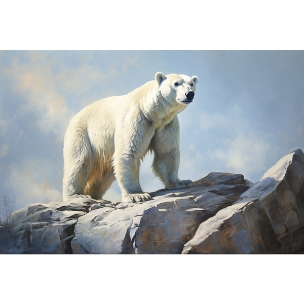 Tableau Ours Polaire Peinture, art mural décoration nature