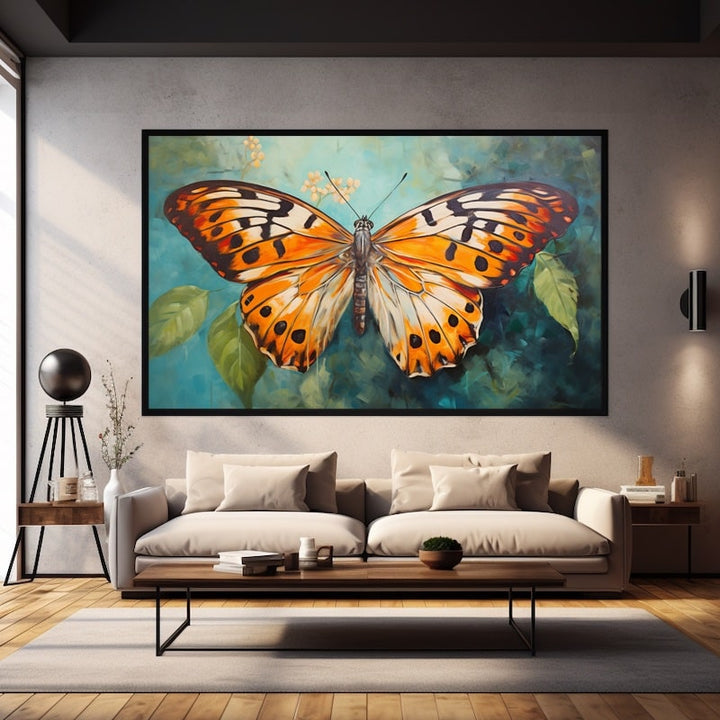 Tableau Peinture Papillon, art mural décoration nature