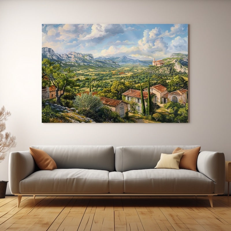 Tableau Peinture Paysage De Provence