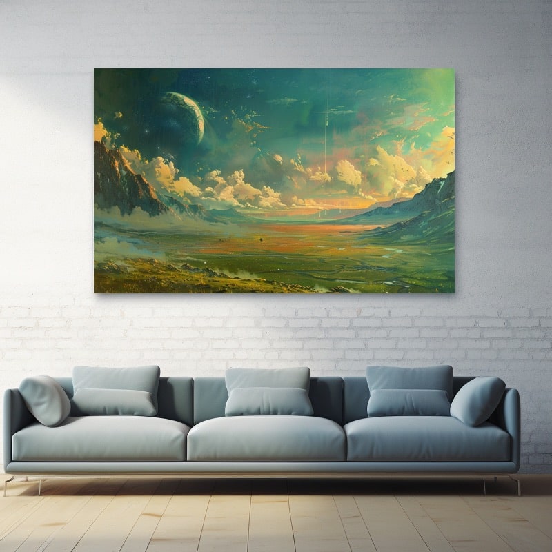 Tableau Peinture Paysage Moderne