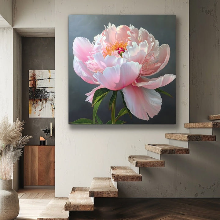 Tableau Peinture Pivoine