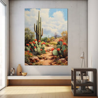 Thumbnail for Tableau Peinture Sur Toile Cactus