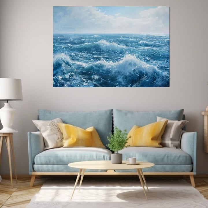 Tableau Peinture sur Toile Mer, art mural décoration nature