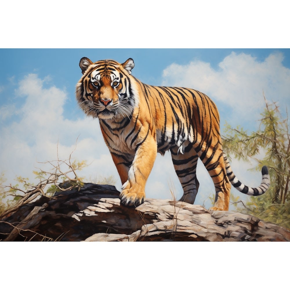 Tableau Peinture Tigre