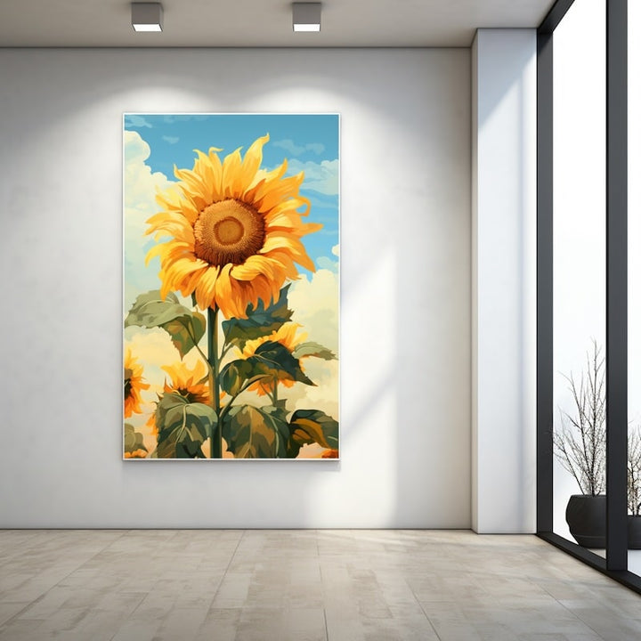 Tableau Peinture Tournesol Moderne