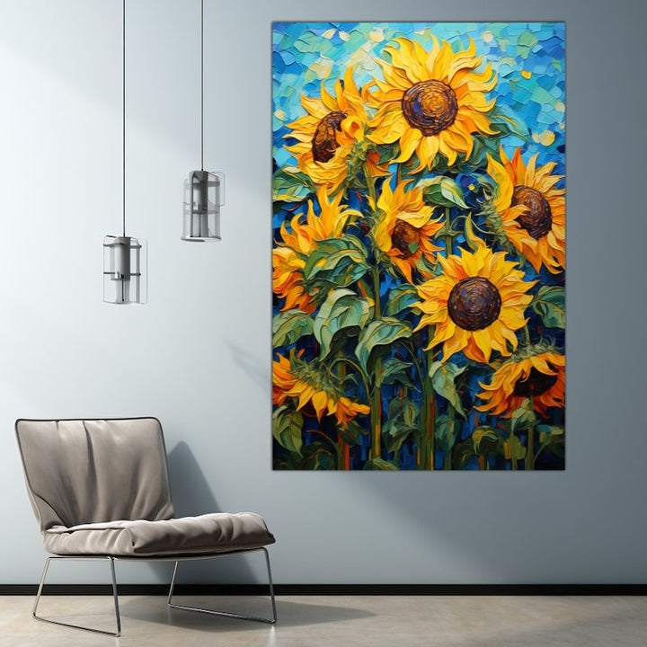 Tableau Peinture Tournesol
