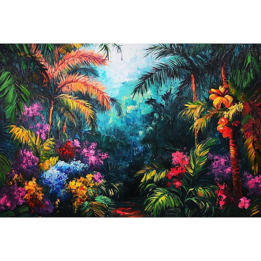 Tableau Peinture Tropicale