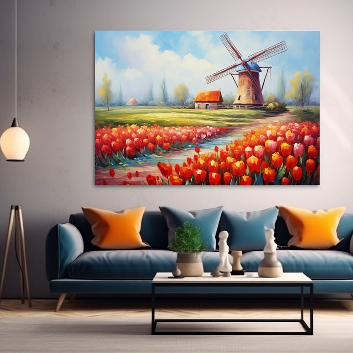 Tableau Peinture Tulipes