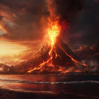 Thumbnail for Tableau Peinture Volcanique