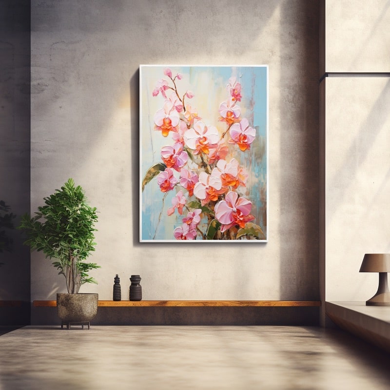 Tableau Peinture Zen Orchidée