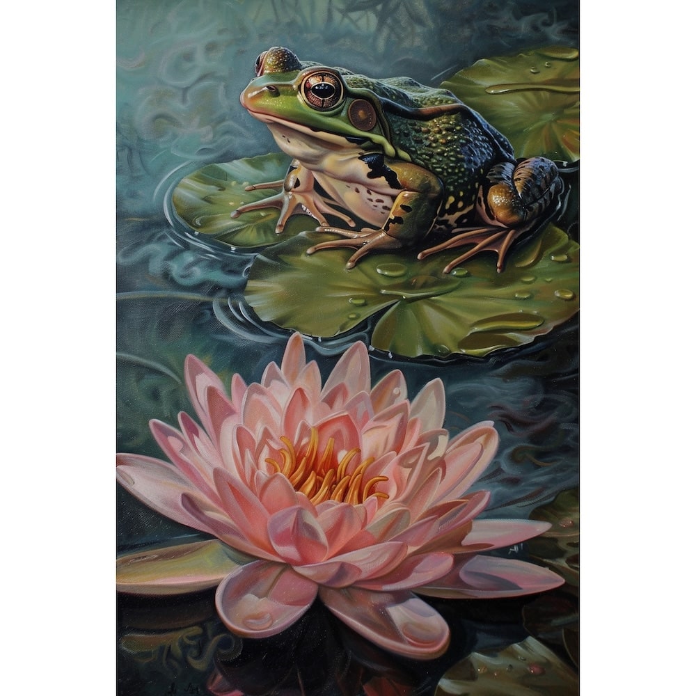 Tableau Peinture de Grenouille