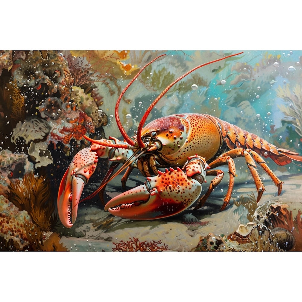 Tableau Peinture de Homard