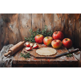 Tableau Peinture Pomme, art mural décoration nature