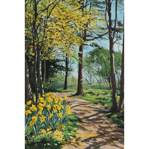 Tableau Peinture Printemps, art mural décoration nature