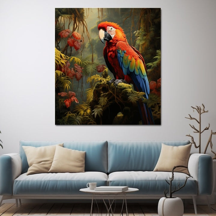 Tableau Perroquet Dans Arbre