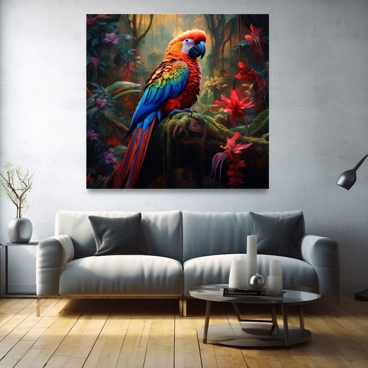 Tableau Perroquet Luxe