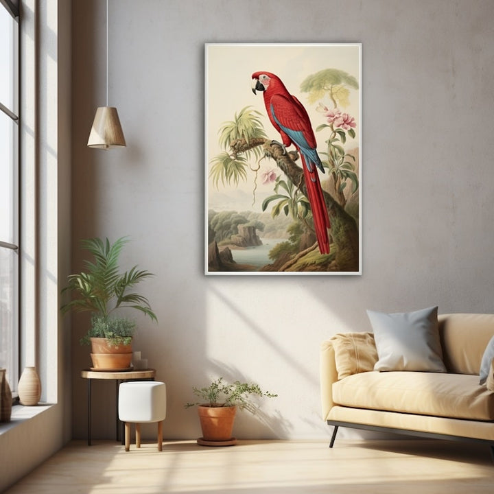 Tableau Perroquet Multicolore