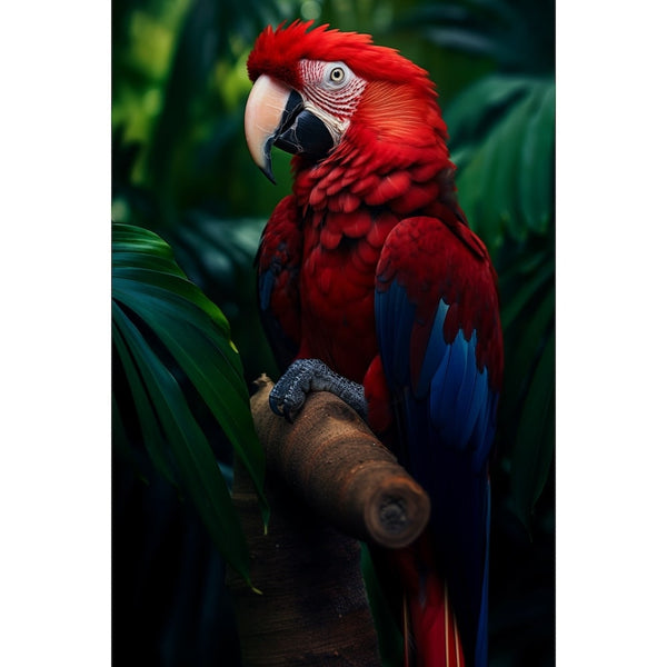 Tableau Perroquet Rouge