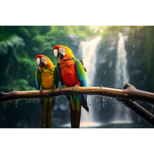 Tableau Perroquet Tropical
